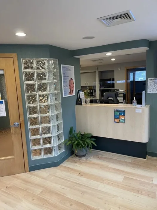 Reception area at Advanced Cosmetic & Implant Dentistry in Hyannis